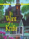 Cover image for In Want of a Knife